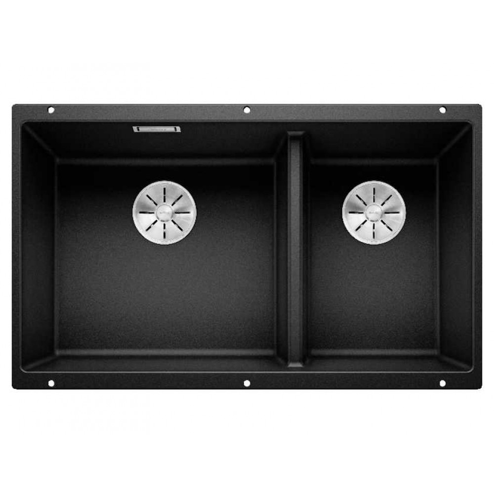 Blanco SUBLINE 430/270-U SILGRANIT PuraDur черный c отв.арм. InFino